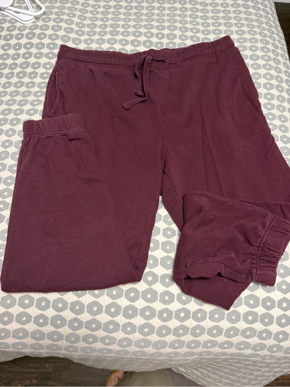 No Boundaries Burgundy Kids Jogger Sweatpants